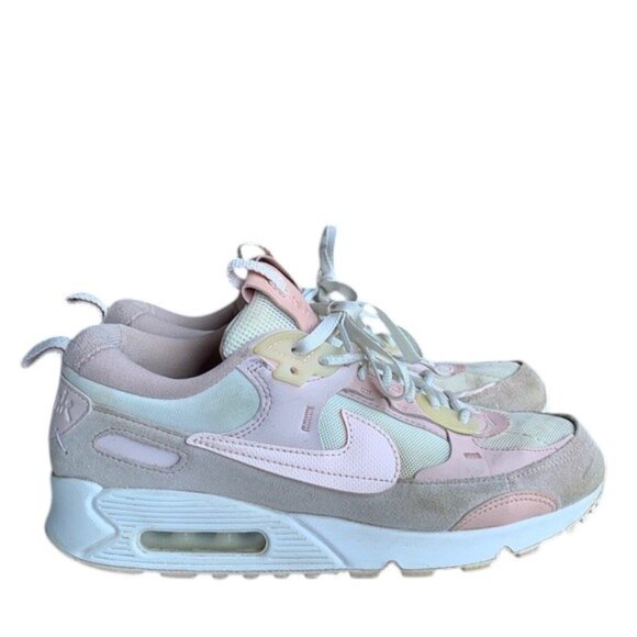 Nike Air Max 90 Futura Barley Rose Women's 8 Pink Running Sneakers Athletic Shoe - Picture 1 of 16